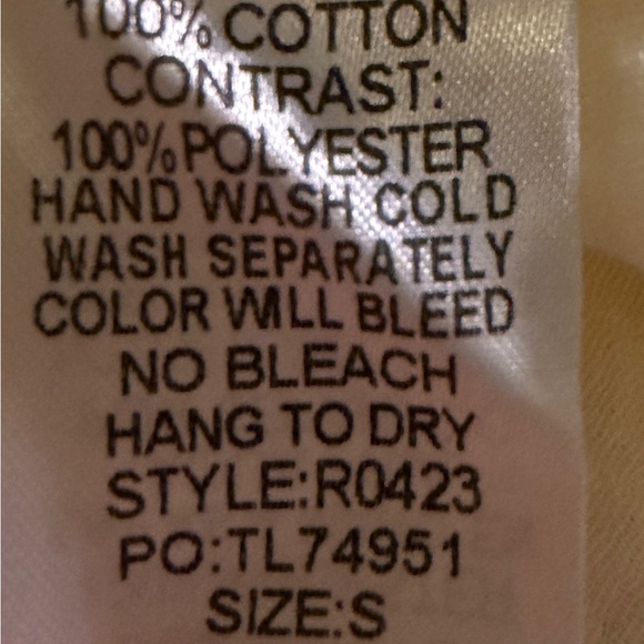 NWT Beautiful Cream Sheer lacing linen feel Ruffle Blouse - Picture 8 of 10